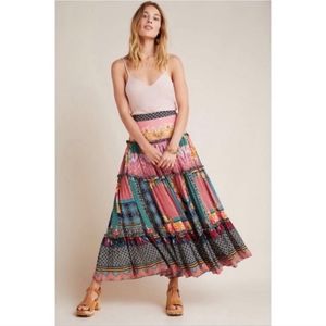 Gorgeous Anthropologie Celina Tiered Maxi Skirt